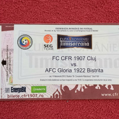 Bilet meci fotbal CFR CLUJ - GLORIA BISTRITA (Cupa Romaniei 11.11.2010)