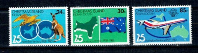 Christmas Island 1983 - Australian Territory anniv., serie neuza foto