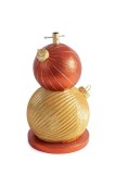 Suport brad Craciun ceramica rosie aurie 44x41x69h