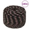 vidaXL Fr&acirc;nghie de barcă, negru, 14 mm, 100 m, polipropilenă