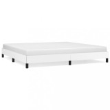 Cumpara ieftin Cadru de pat, alb, 200x200 cm, piele ecologica