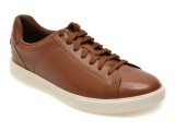 Pantofi sport CLARKS maro, ROMSEY LACE, din piele naturala