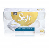 Servetele faciale moi uscate, imbibate cu lotiune, Sano Soft, 120 buc