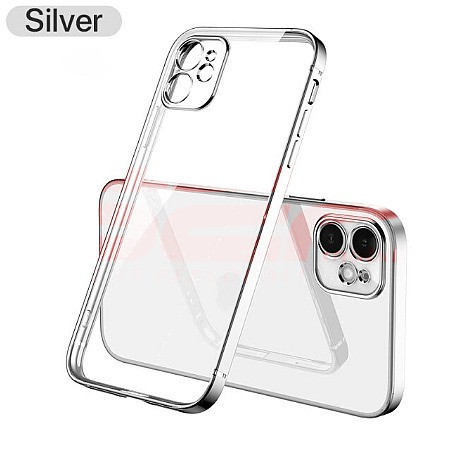 Toc TPU Plating Frame Apple iPhone 12 Silver