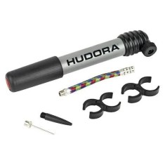 Pompa manuala Ultimate pentru minge si bicicleta, Ac aluminiu, Furtun flexibil, Adaptor de plastic
