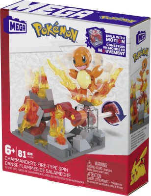 POKEMON MEGA SET DE CONSTRUCTIE ROATA DE FOC A LUI CHARMANDER foto