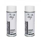 Cumpara ieftin Pachet 2 x Vopsea Spray Brilliante Alb Clasic Lucios RAL 9003 400 ml
