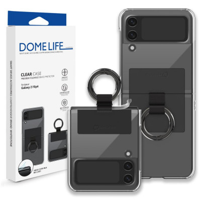 Husa Whitestone Case Ring pentru Samsung Galaxy Z Flip 4 Negru foto