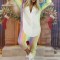 PJM58-59 Pijama intreaga kigurumi, model unicorn multicolor