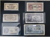 Romania Set 1+3+5+10+25+100 Lei 1952