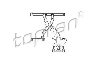 Macara geam VW PASSAT Variant (3A5, 35I) (1988 - 1997) TOPRAN 103 590 foto