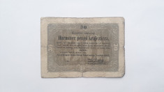 30 Pengo Krajczarra 1849 Ungaria bancnota foto