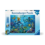 Cumpara ieftin Ravensburger - Puzzle sirene si delfini 100 piese