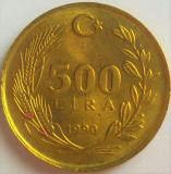 Cumpara ieftin Moneda 500 LIRE - TURCIA, anul 1990 *cod 3527, Europa