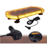 56 LED Lumina de Stroboscopica 60cm Lampa Girofar Avertizare Galben 12V 24V cu Magnetica