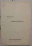 Meniu restaurant Dimitri Marguerite 1936