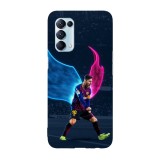 Husa compatibila cu Oppo A55, Viceversa, model Messi, Silicon, TPU, Transparent, Carcasa