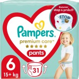 Scutece-chilotel Pampers Premium Care Pants Value Pack Marimea 6, 15+ kg, 31 buc