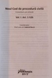 NOUL COD DE PROCEDURA CIVILA , VOL I-II de GABRIEL BOROI ... MARIUS EFTIMIE , 2013