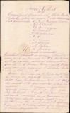 A231 Copie de epocă proces verbal de &icirc;nscriere pe listele electorale, 1877, Consiliul comunal al orașului Vaslui