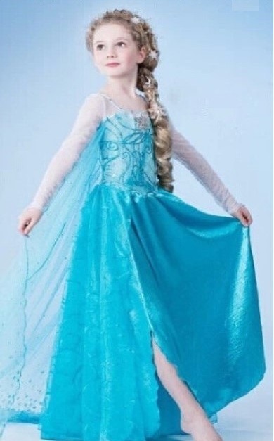 Rochita Elsa, Rochie Frozen, de petrecere, 4, 5, 6, 7 ani, 4-5 ani, 5-6 ani,  6-7 ani | Okazii.ro