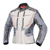 Geaca moto textil dame Adrenaline Orion Lady, gri/rosu/bej, marime L