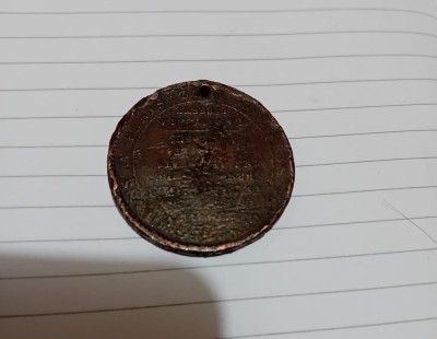 Medalie vintage franceza de 5 soli 1790 foto