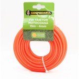 Fir motocoasa, trimmer, 4mmx15m, profil rotund, Gospodarul Profesionist, MC0043.6