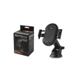 Suport auto pentru telefon, rotire 360 grade, negru, Kraft