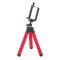 Trepied telefon sau camera, rosu, picioare flexibile, max 700g