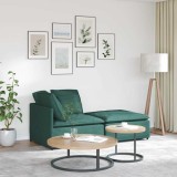 VidaXL Canapea modulară cu taburet și perne, textil, verde &icirc;nchis