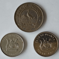 Lot 3 monede diferite Uganda