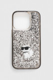 Karl Lagerfeld Husă pentru telefon iPhone 15 Pro 6.1 culoarea transparent