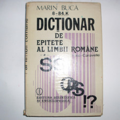 Dictionar De Epitete Al Limbii Romane - Folio Caravelle ,551173