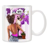 Cana alba personalizata cu Pisica, INOVATIX&reg;. 330ml