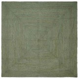 vidaXL Covoare de zonă Pătrat Verde măsliniu 300 x 300 cm Iută 42010465