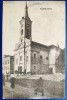 Bucovina 1927 Cernauti Czernowitz Biserica catolica, printata, foarte animata, circulata catre Suceava, timbre intacte, stampila liniara CUCIURUL MARE