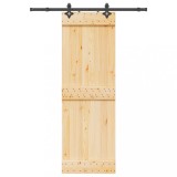 Ușă glisantă cu set de feronerie 70x210 cm, lemn masiv de pin