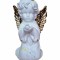 Statueta decorativa, Inger, Alb, 17 cm, DVAN0621-3