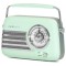 RADIO FM PORTABIL NOSTALGIA 15W CU FUNCTIE BLUETOOTH/AUX - VERDE