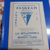 program Metalotehnica Tg. Mures - Muresul Toplita