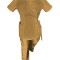 Costum Medical Pe Stil, Tip Kimono Bej cu Elastan, Model Daria - M, S