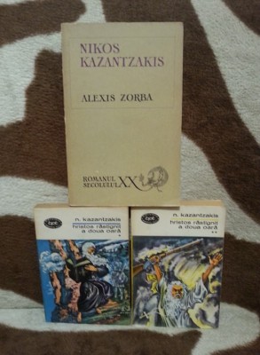 ALEXIS ZORBA/HRISTOS RASTIGNIT A DOUA OARA-NIKOS KAZANTZAKIS (3 VOL) foto