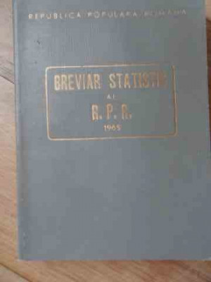 Breviar Statistic Al R.p.r. - Colectiv ,538414 foto