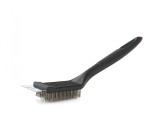 Perie de sarma 2 in 1 cu racleta pentru curatarea gratarului, Geko G80508
