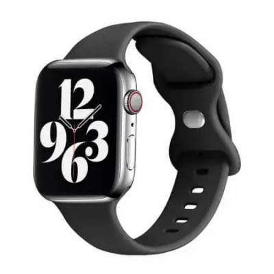 Curea Ceas Apple Watch 1 2 3 4 5 6 7 SE (38mm 40 mm 41 mm) Negru W031 foto