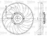 Ventilator, radiator AUDI A6 (4F2, C6) (2004 - 2011) VALEO 696017