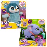 Pachet - Jucarie interactiva Little Live Pets - My Pet, Pinguinul Waddles + Jucarie interactiva Little Live Pets - My Pet, Elefantul Toots