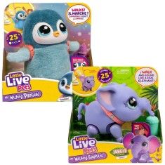 Pachet - Jucarie interactiva Little Live Pets - My Pet, Pinguinul Waddles + Jucarie interactiva Little Live Pets - My Pet, Elefantul Toots