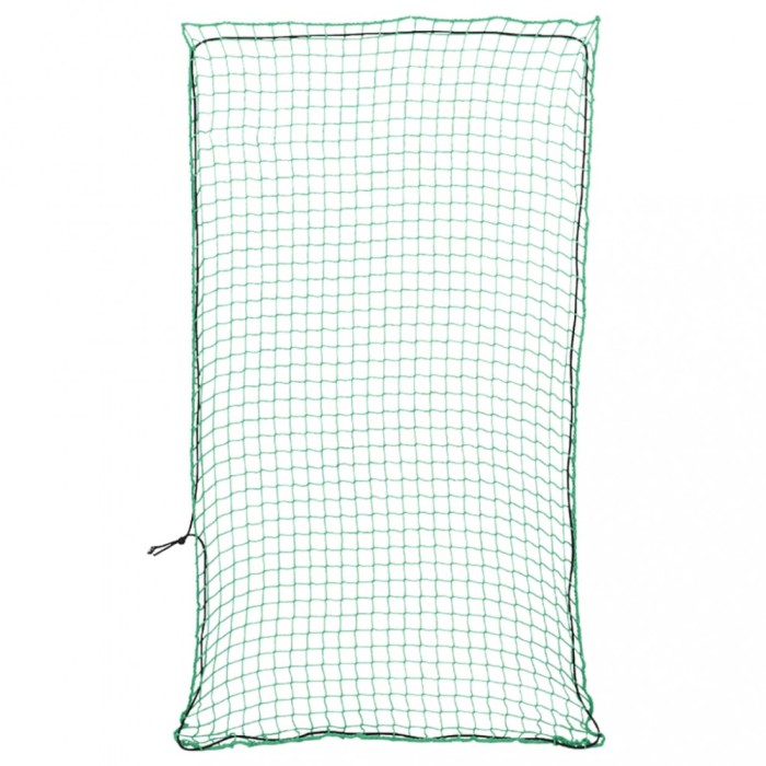vidaXL Plasă de remorcă cu funie elastică, verde, 2,7x1,5 m, PP